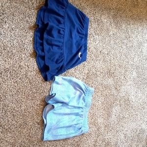Nike skirt, Under Armour shorts